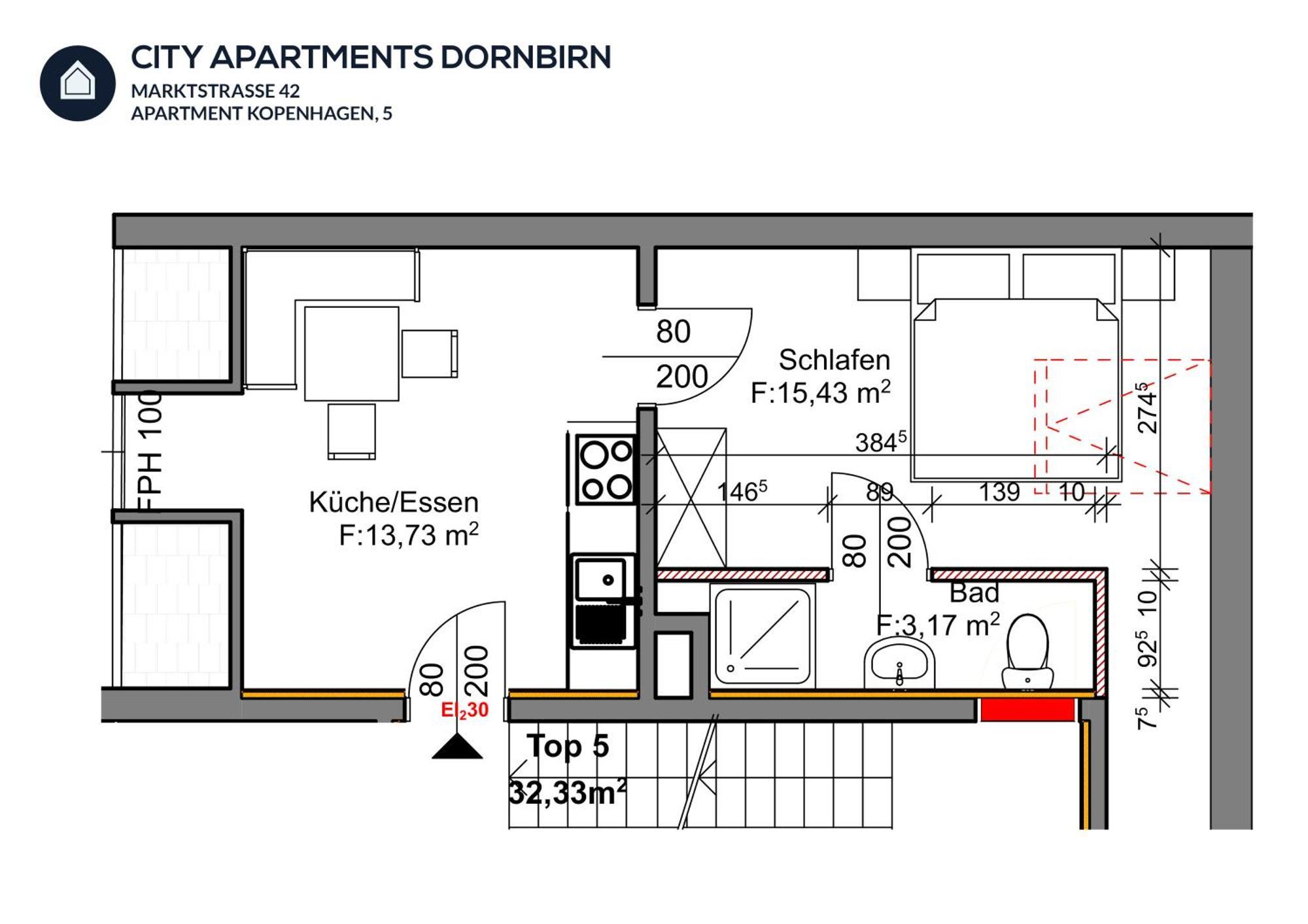 City Apartments Dornbirn Gemuetliches Apartment Im Stadtzentrum Dornbirn, Kopenhagen 5 Exterior photo